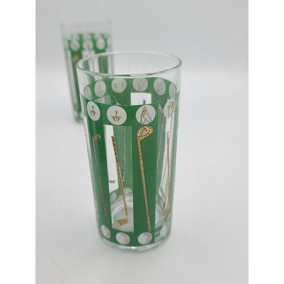 Vintage Georges Briard Golf Theme Highball Glasses Set 0f 4 #2 - Picture 6 of 7